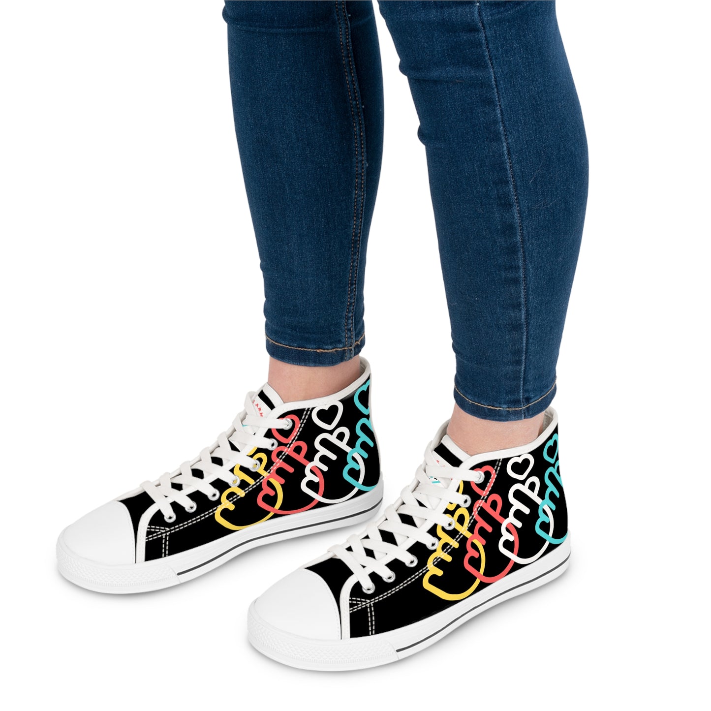 Fingerhearts Canvas Sneakers - Black