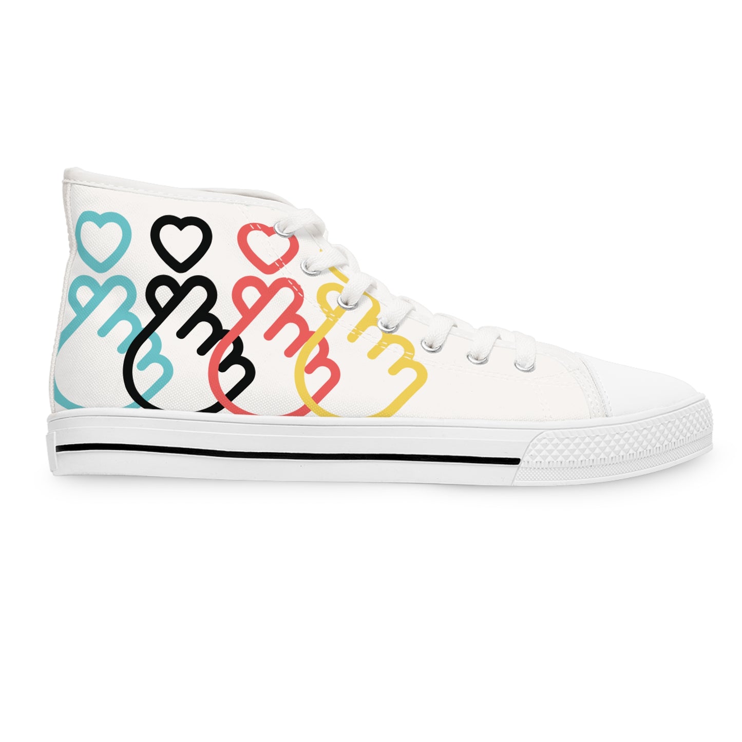 Fingerheart Canvas Sneakers - White