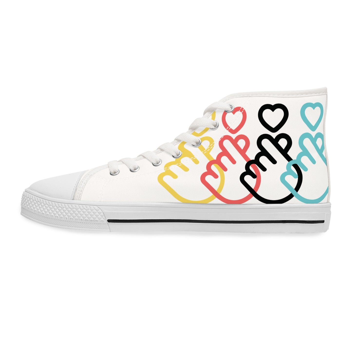 Fingerheart Canvas Sneakers - White