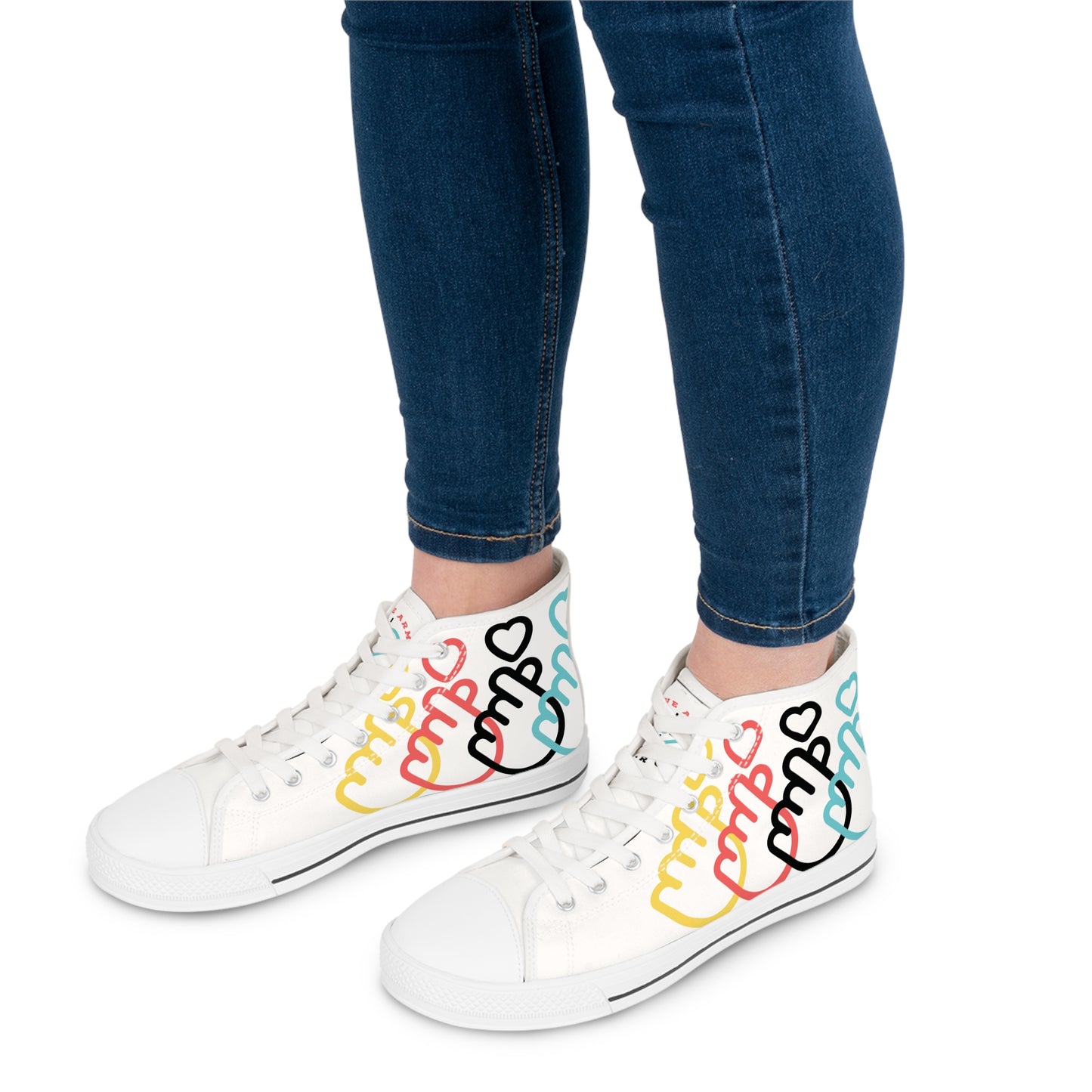 Fingerheart Canvas Sneakers - White