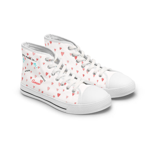 Love Language Canvas Sneakers
