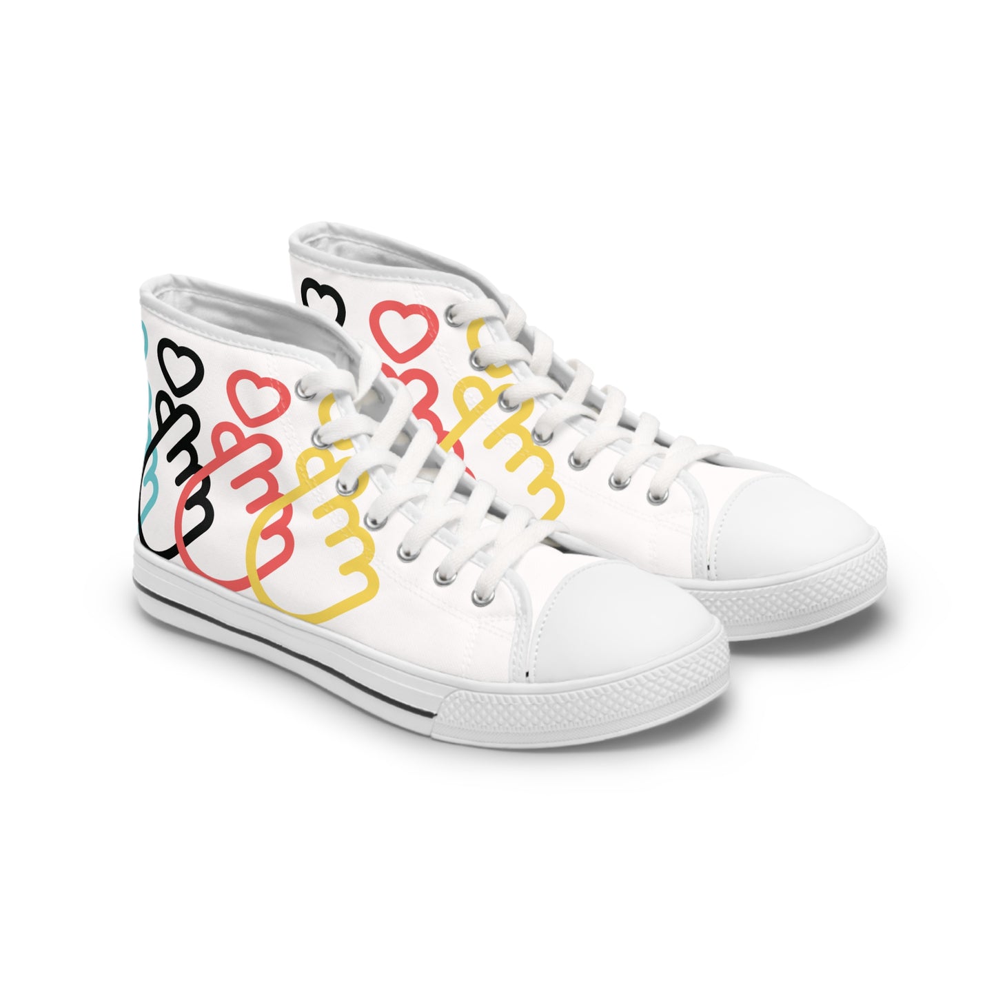 Fingerheart Canvas Sneakers - White