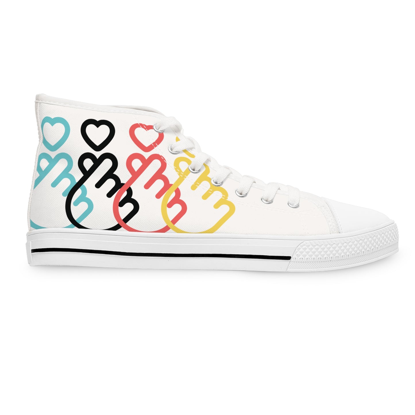 Fingerheart Canvas Sneakers - White