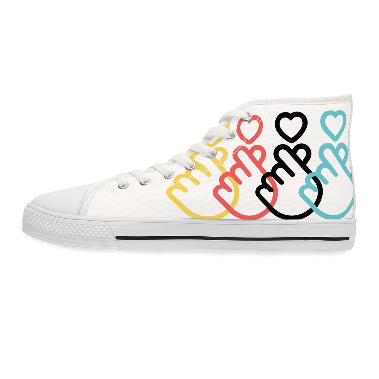 Fingerheart Canvas Sneakers - White